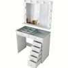 Arabic House Kaptafel Wit/Glas - Incl. Spiegel - 90x44,5x79,8 - Beyas