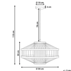 Leen Bakker KARAJ - Hanglamp - Natuurlijk - Bamboe