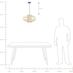 Leen Bakker KARAJ - Hanglamp - Natuurlijk - Bamboe