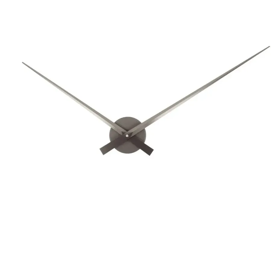 Klokken-Karlsson - Wandklok Little Big Time Metallic - Metallic dark grey- Ø77,5cm