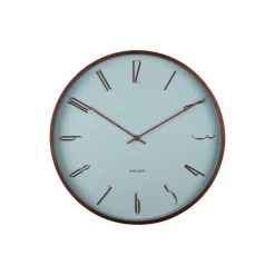 Klokken-Karlsson - Wandklok Scandia - Mistige blauw- Ø40cm