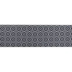 Tapijtlopers En Keukenlopers-Beliani KARUNGAL - Loper - Zwart - 60 x 200 cm - Polyester
