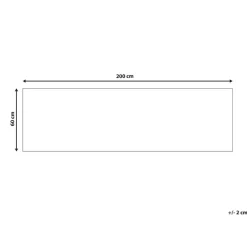 Tapijtlopers En Keukenlopers-Beliani KARUNGAL - Loper - Zwart - 60 x 200 cm - Polyester