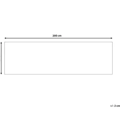 Tapijtlopers En Keukenlopers-Beliani KARUNGAL - Loper - Zwart - 60 x 200 cm - Polyester