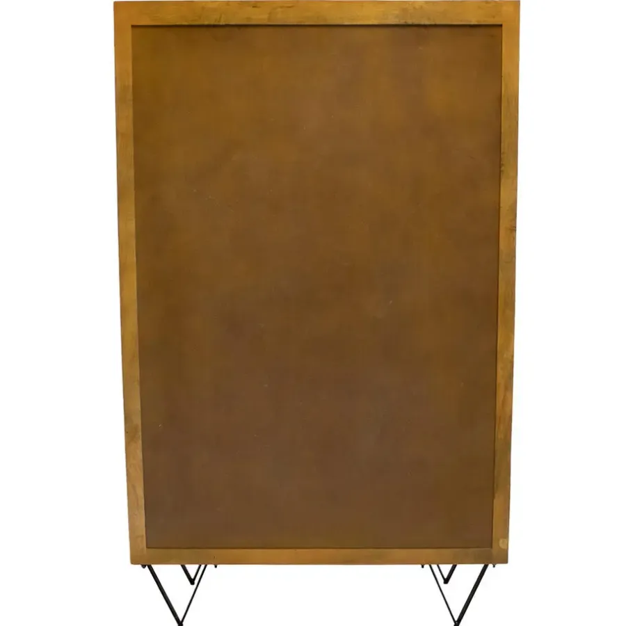 Giga Meubel Kast Donkerbruin Mangohout - 110x40x180 - Metaal - Ubud
