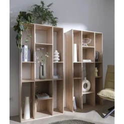 Wandkasten-Leen Bakker Kast Kenzi - eiken - 177x81x38 cm