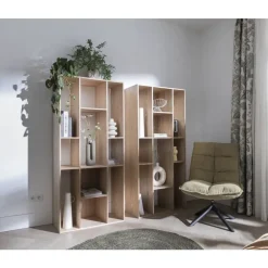 Wandkasten-Leen Bakker Kast Kenzi - eiken - 177x81x38 cm