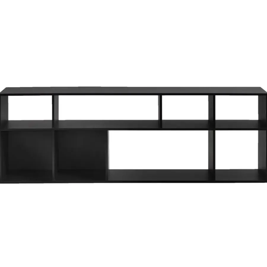 Wandkasten-Leen Bakker Kast Kenzi - zwart - 177x59x38 cm