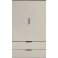 Wandkasten-Leen Bakker Kast Lucca 2-deurs - greige - 140x81x40 cm