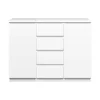 Leen Bakker Kast Naia - hoogglans wit - 90,7x120,6x50 cm