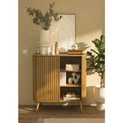 Wandkasten-Leen Bakker Kast Patrick - naturel - 100x90x40 cm