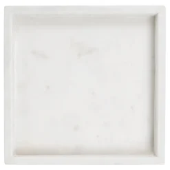 Beliani KATERINI - Decoratief dienblad - Wit - Marmer