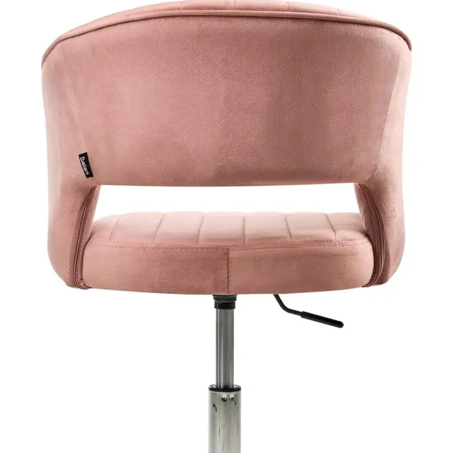 Leen Bakker KATONAH - Bureaustoel - Roze - Fluweel