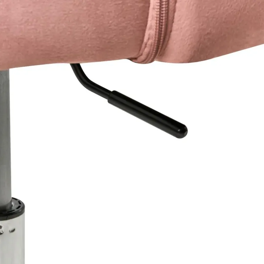 Leen Bakker KATONAH - Bureaustoel - Roze - Fluweel
