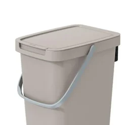 Keden keuken afvalbak - beige - 25L - 26 x 29 x 48 cm