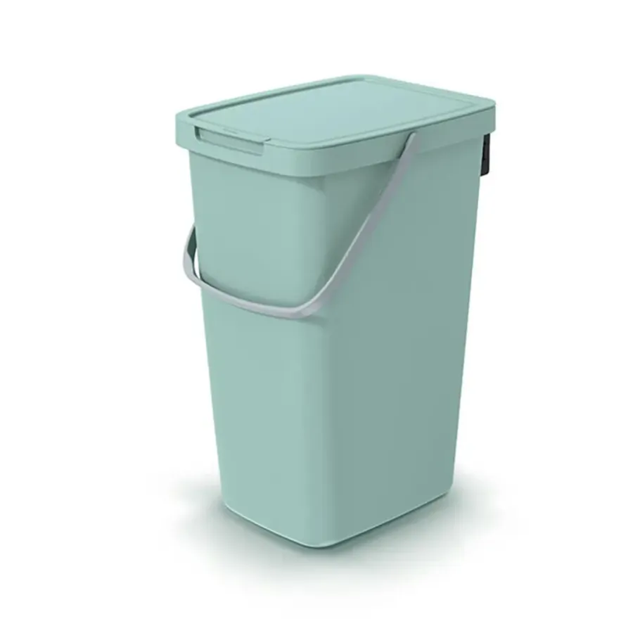 Prullenbakken-Keden keuken afvalbak - mintgroen - 20L - 23 x 29 x 45 cm