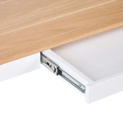 Beliani KENLY - Verstelbaar bureau - Wit - 120 cm - Vezelplaat