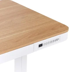 Beliani KENLY - Verstelbaar bureau - Wit - 120 cm - Vezelplaat