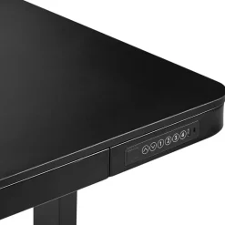 Zit-Sta-Bureaus-Beliani KENLY - Verstelbaar bureau - Zwart - 120 cm - Vezelplaat