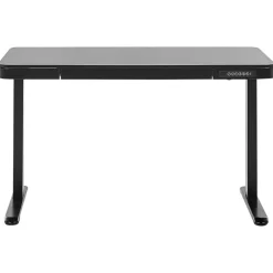 Zit-Sta-Bureaus-Beliani KENLY - Verstelbaar bureau - Zwart - 120 cm - Vezelplaat
