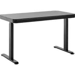 Zit-Sta-Bureaus-Beliani KENLY - Verstelbaar bureau - Zwart - 120 cm - Vezelplaat