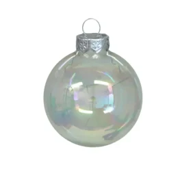 Kerstballen-Othmar Decorations Kerstballen glas 15x-transparant parelmoer 4 cm- milieubewust