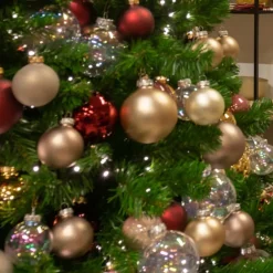 Kerstballen-Othmar Decorations Kerstballen glas 15x-transparant parelmoer 4 cm- milieubewust