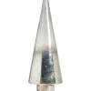 Beelden-Leen Bakker Kerstboom glas zilverkleur 32xØ11 cm