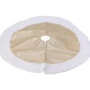 Merkloos Kerstboomrok - champagne goud - metallic - D90 cm - polyester