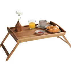 Dienbladen-Kesper Dienblad - ontbijt op bed - inklapbaar - hout - 55 x 35 cm