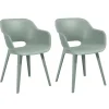Keter Akola Tuinstoelen - 2 stuks -56.5x55x80cm - Vintage Green