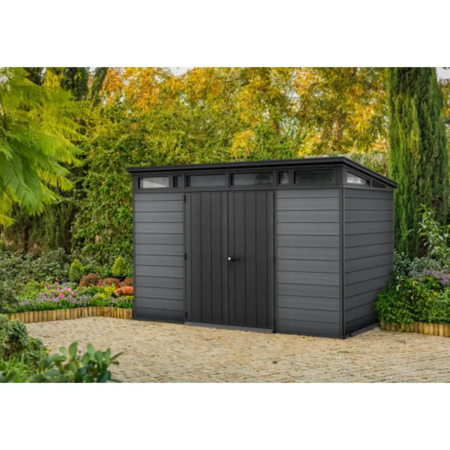 Tuinhuizen-Keter Cortina 117 Tuinhuis - 342x218x226cm - Grijs
