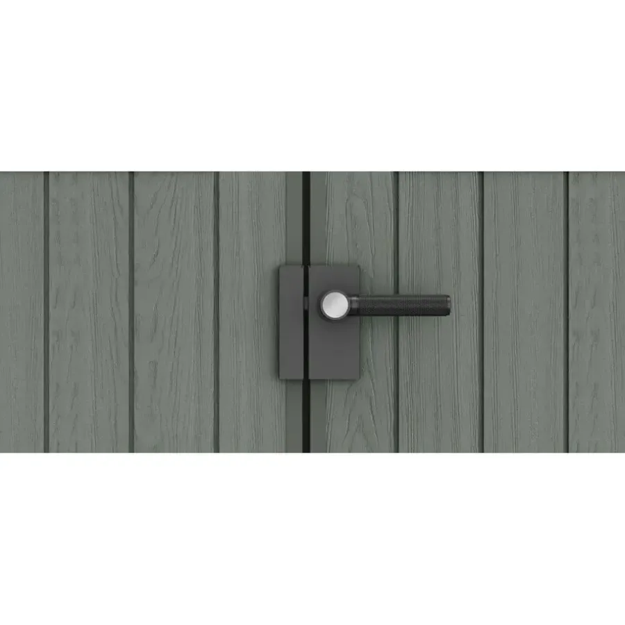Merkloos Keter Darwin 68 Tuinhuis - dubbele deuren + ramen - 190x244x221 - Groen