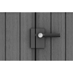 Keter Darwin 68 Tuinhuis - dubbele deuren + ramen - 190x244x221 cm - Grijs