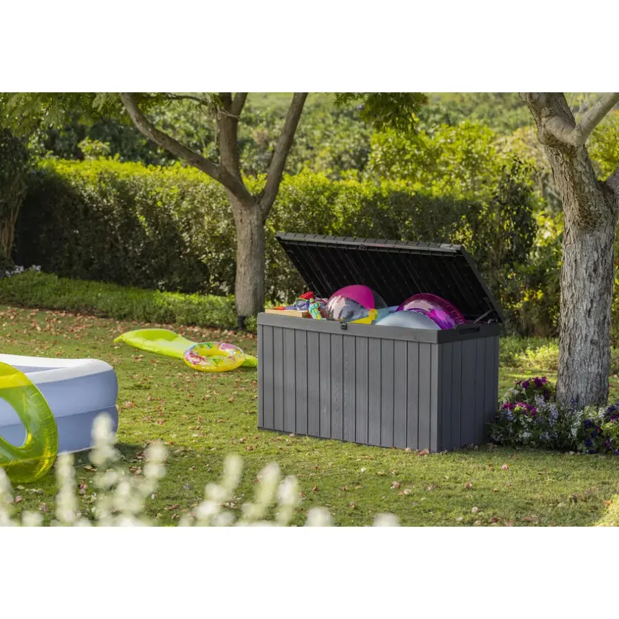 Keter Darwin Opbergbox - 570L - 142.5x65.5x78.2cm - Grijs