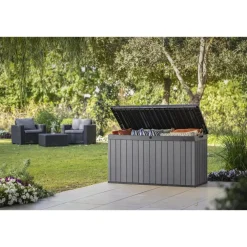 Keter Darwin Opbergbox - 570L - 142.5x65.5x78.2cm - Grijs