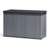 Kussenboxen-Keter Darwin Opbergbox - 670L - 142.5x65.5x89.52cm - Grijs