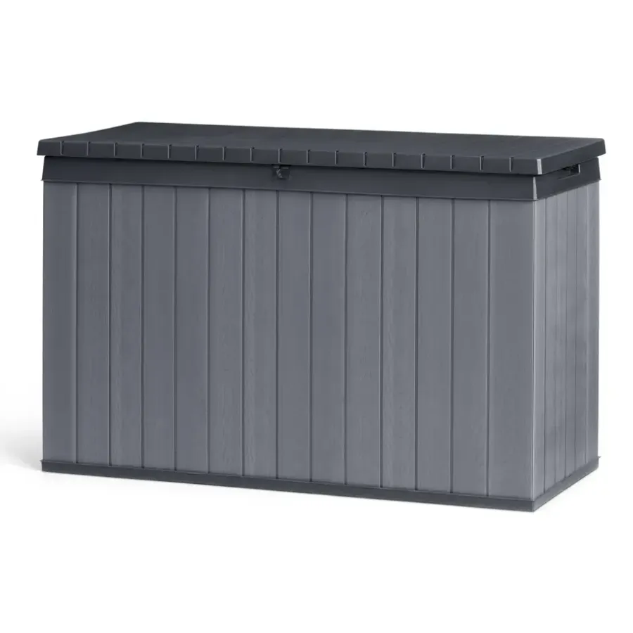 Kussenboxen-Keter Darwin Opbergbox - 670L - 142.5x65.5x89.52cm - Grijs