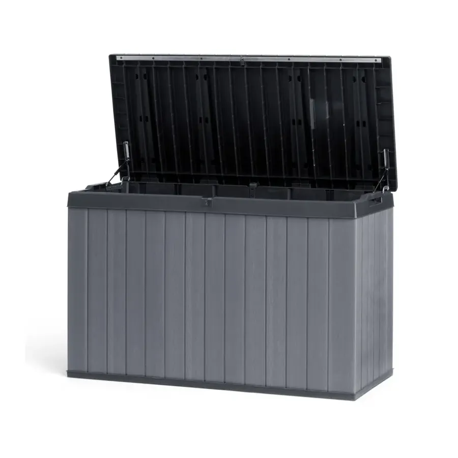Kussenboxen-Keter Darwin Opbergbox - 670L - 142.5x65.5x89.52cm - Grijs