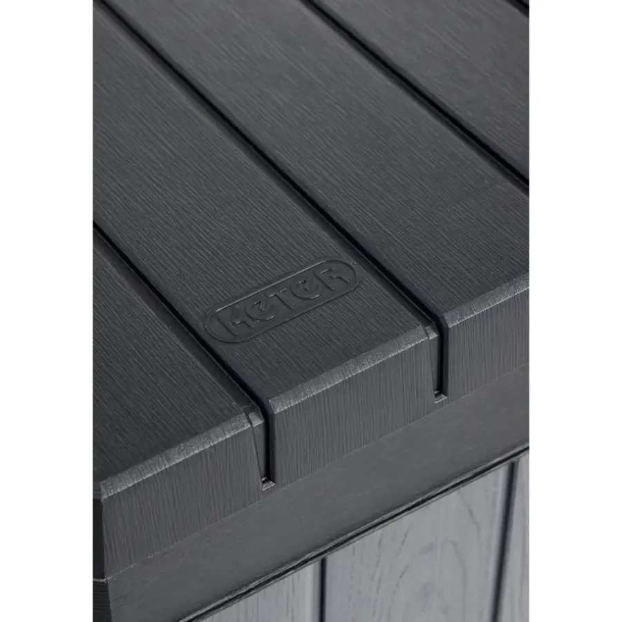Kussenboxen-Keter Darwin Opbergbox - 670L - 142.5x65.5x89.52cm - Grijs
