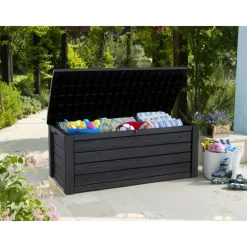 Kussenboxen-Keter Eastwood Opbergbox - 570L - 72,4x155x64,4cm - Antraciet