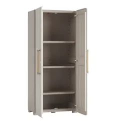 Keter Groove Hoge Kast - 80x45x180 cm - Beige