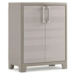 Wandkasten-Keter Gulliver Lage Kast - 2 Planken - 80x44x100 cm - zand/beige