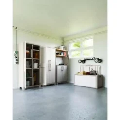 Wandkasten-Keter Gulliver Lage Kast - 2 Planken - 80x44x100 cm - zand/beige