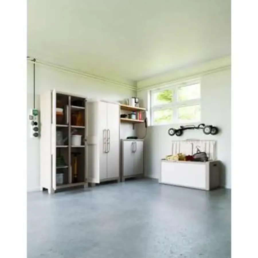 Wandkasten-Keter Gulliver Opbergkast hoog - Multispace - tuinkast - 8 planken