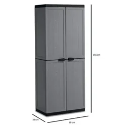 Wandkasten-Keter Jolly Opbergkast hoog - 3 planken