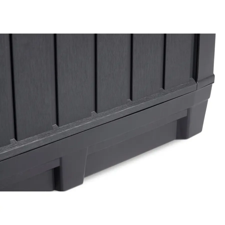 Keter Kentwood Opbergbox - 128x53.6x59 cm - 350 L - Grafiet