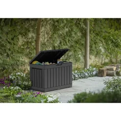 Keter Kentwood Opbergbox 190L - 82,3x45,7x57,7cm - Antraciet