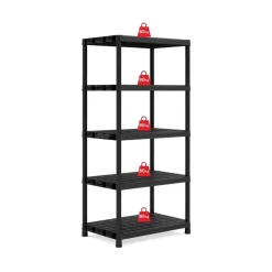 Stellingkasten-Keter Kunststof Stellingkast extra breed - 90x60x187cm - zwart