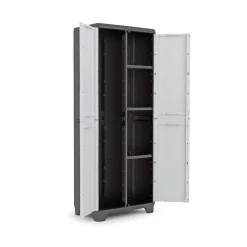 Wandkasten-Keter Linear Opbergkast utility - bezemkast - 3 planken